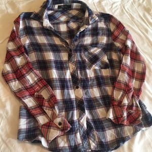 Honey Punch Plaid Button Down